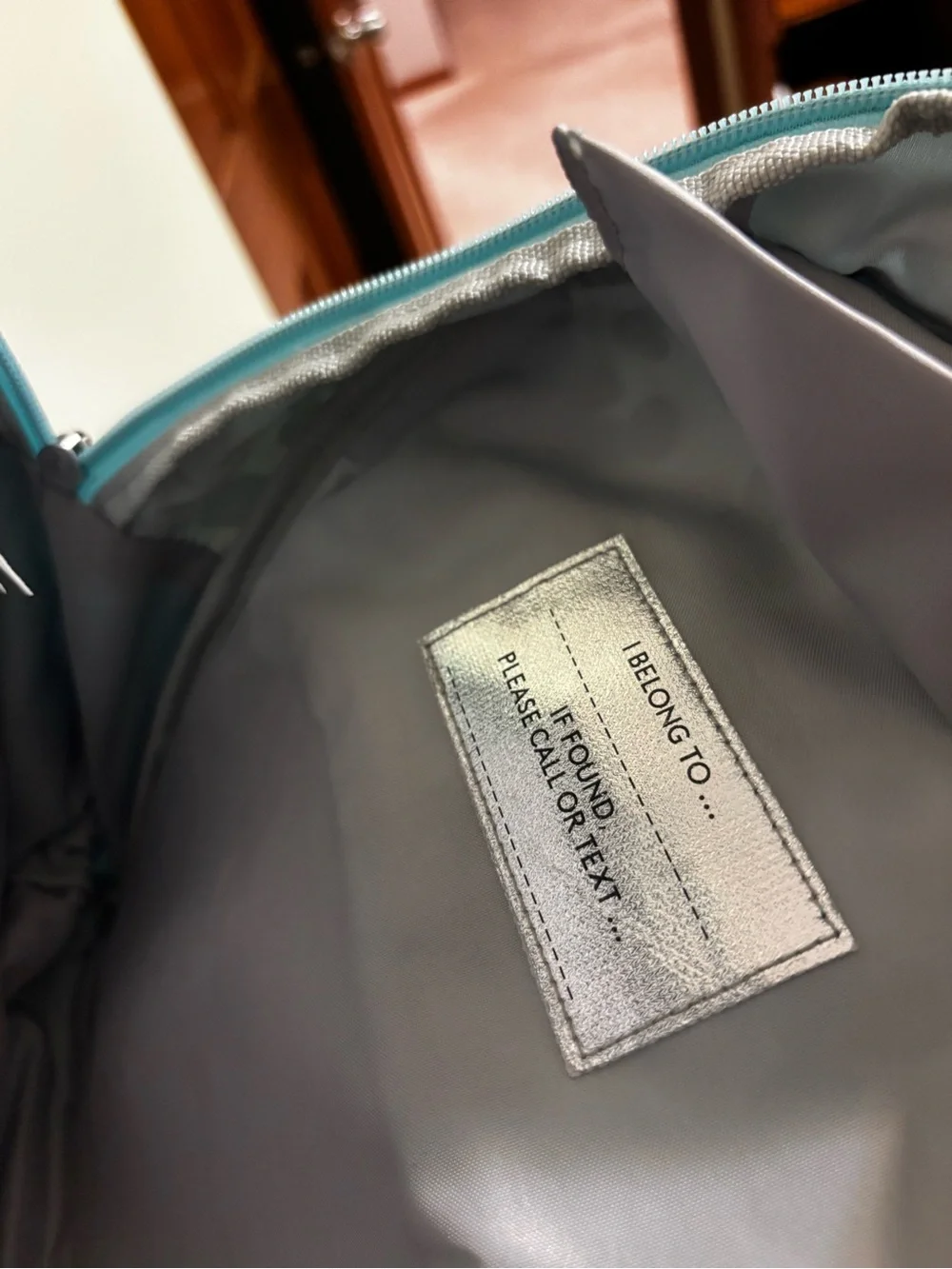 Mackenzie Aqua Cheetah Glitter Backpack